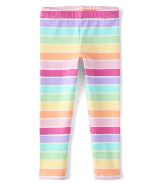 Childrens Place Rainbow Striped Leggings 